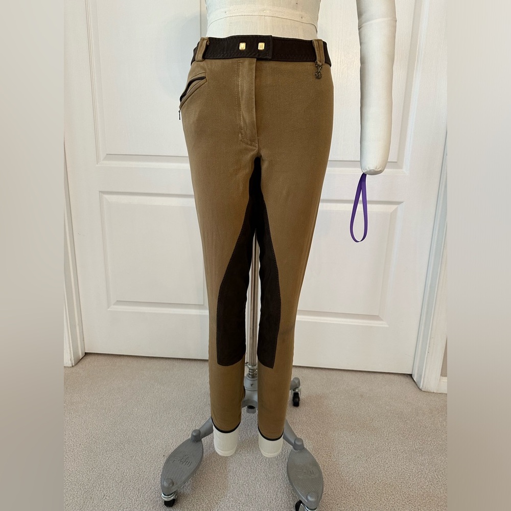 Golden Dress Brown Riding Breeches